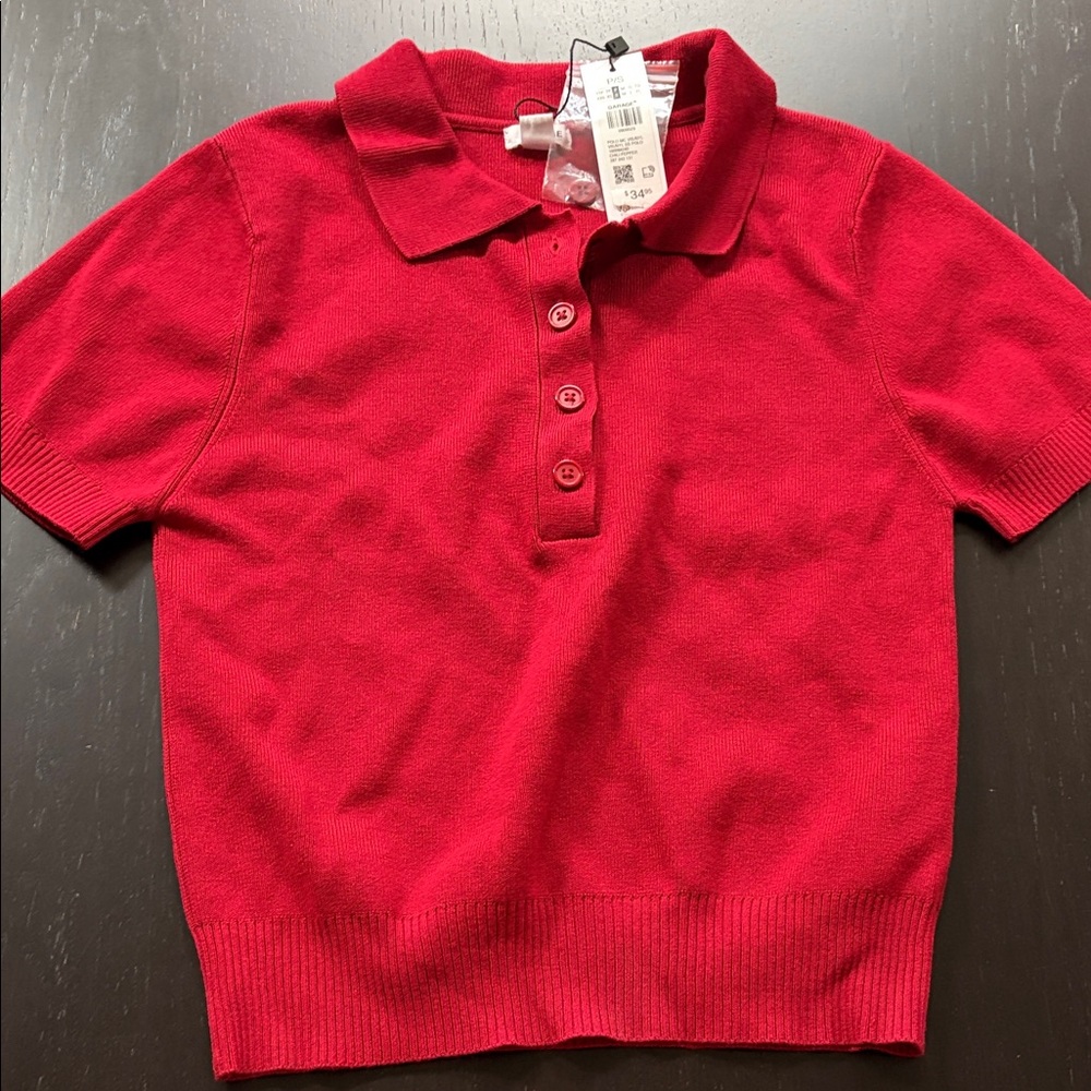 Garage Chili Pepper Short Sleeve Polo Shirt- Sz s